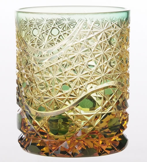 超希少品☆黒川昭男 菱形小付鉢 酒器 小鉢（切子、江戸切子、薩摩切子） 超希少品黒川昭男 菱形小付鉢 酒器 小鉢（切子、江戸切子、薩摩